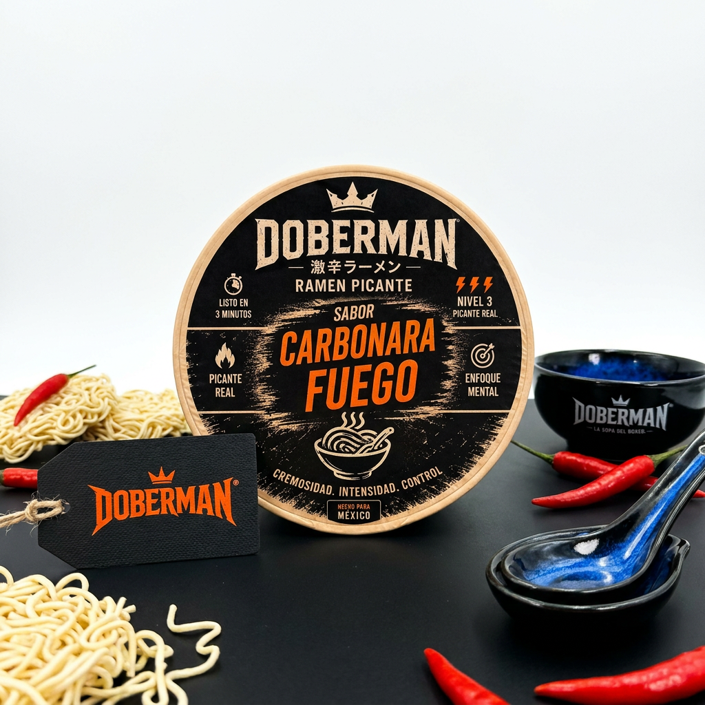12 Pack Sopa Ramen Carbonara Fuego