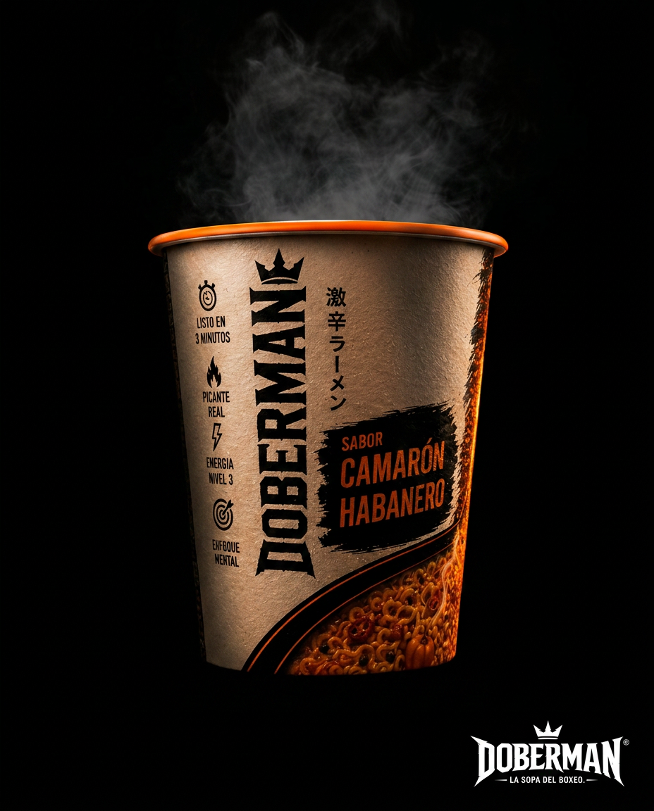 12 Pack Sopa Ramen Camarón Habanero