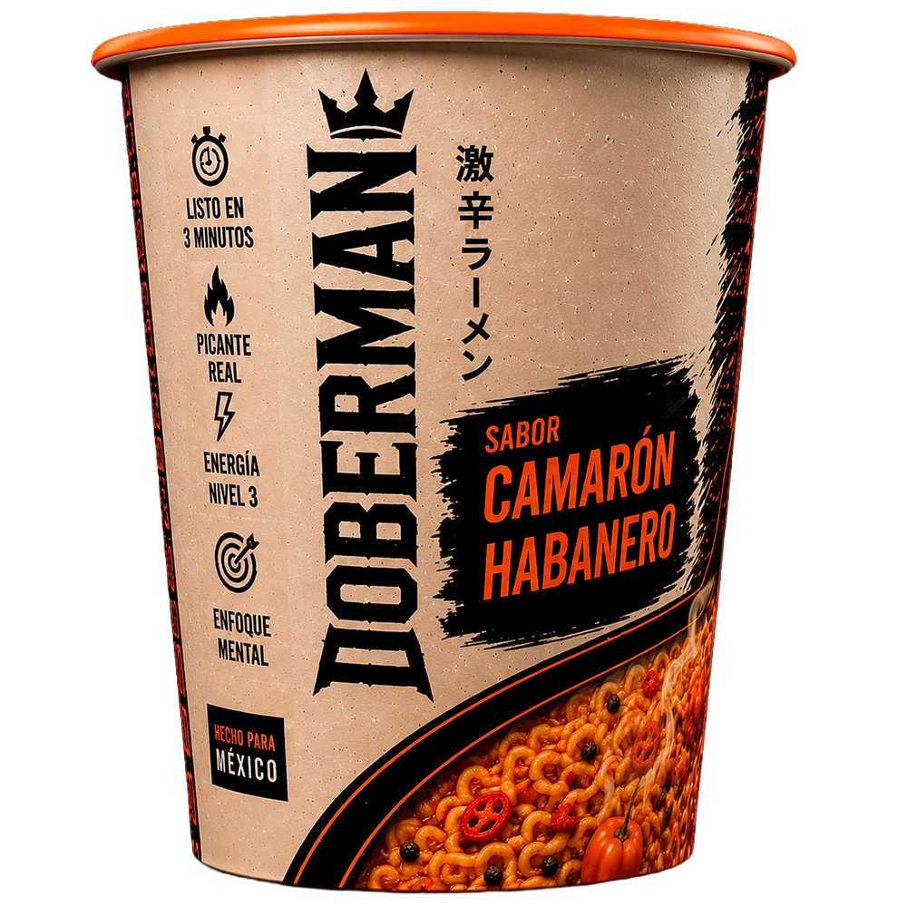 12 Pack Sopa Ramen Camarón Habanero