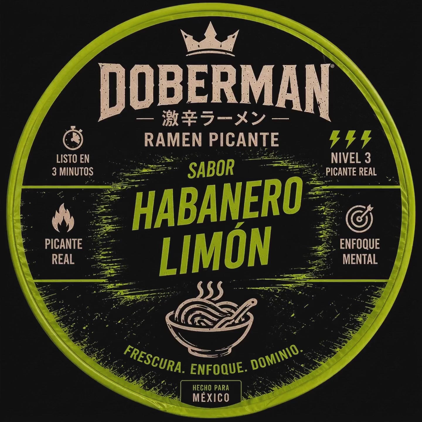 12 Pack Sopa Ramen Habanero Limón