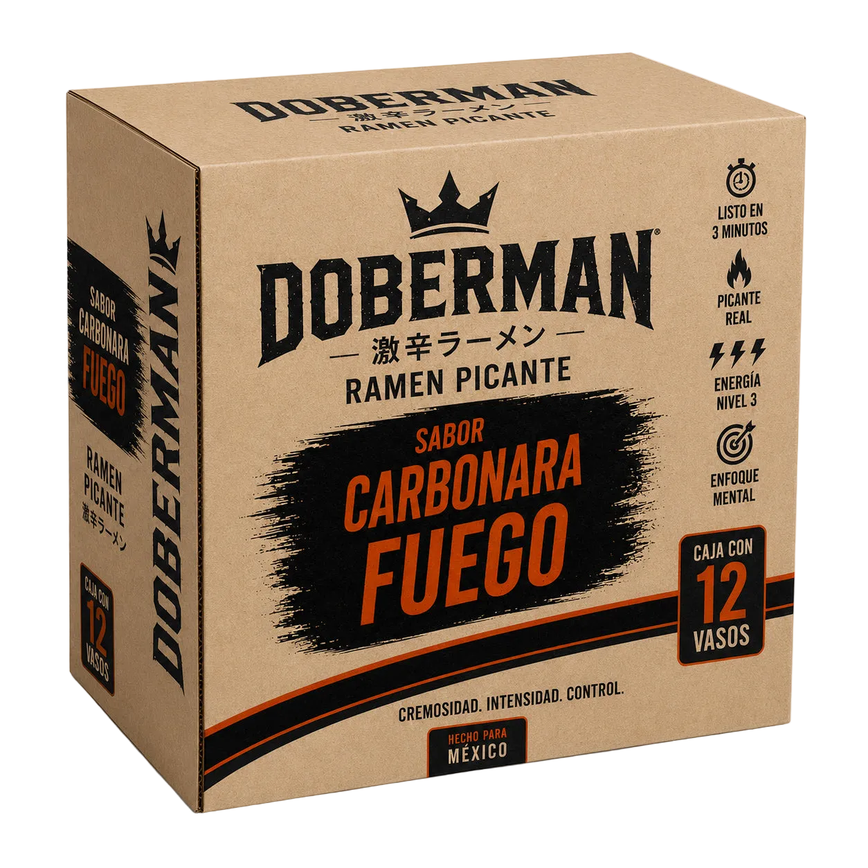 12 Pack Sopa Ramen Carbonara Fuego